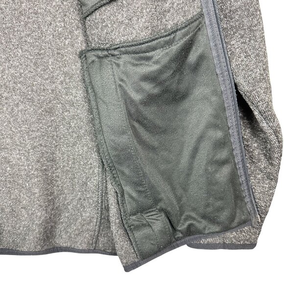 Free Country Fleece Jacket Men M Gray Soft Shell Front Pockets Full Zip - Picture 10 of 14